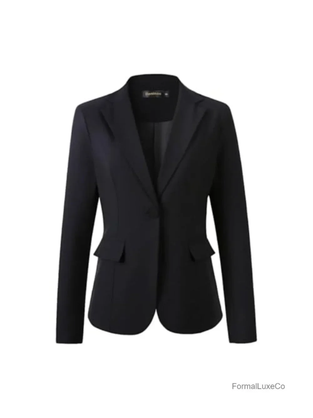 Womens Business Casual Blazer Office Work Solid Suit Jacket Single-Breasted